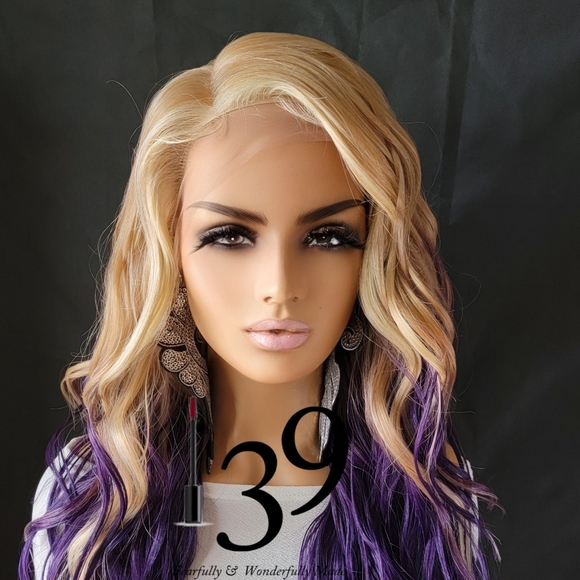 Human hair balayage lace front wig - Picture 3 of 4